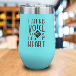 I Am His Voice Engraved Wine Tumbler