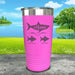 Mama Shark (CUSTOM) With Child's Name Engraved Tumblers Tumbler Southland 20oz Tumbler Pink 