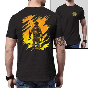 Firefighter Into The Inferno Premium Tee T-Shirts CustomCat Heavy Metal X-Small 