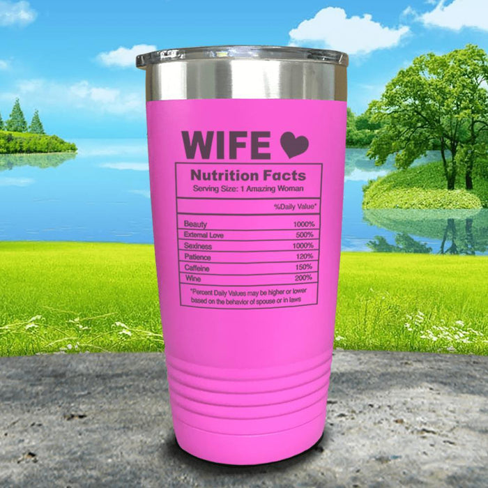 Nutrition Facts Engraved Tumbler