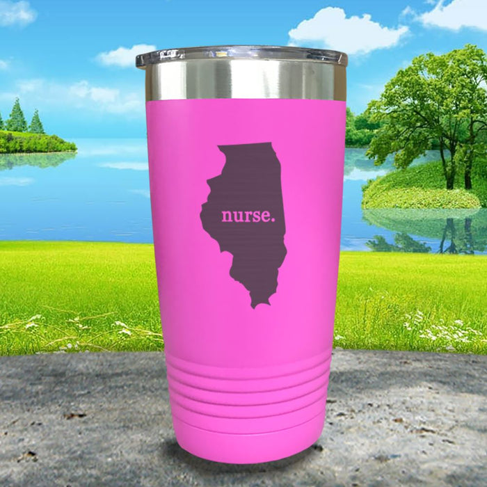 Nurse Illinois Premium Laser Engraved Tumbler