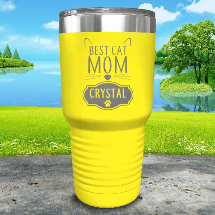 Best Cat Mom Personalized Engraved Tumbler