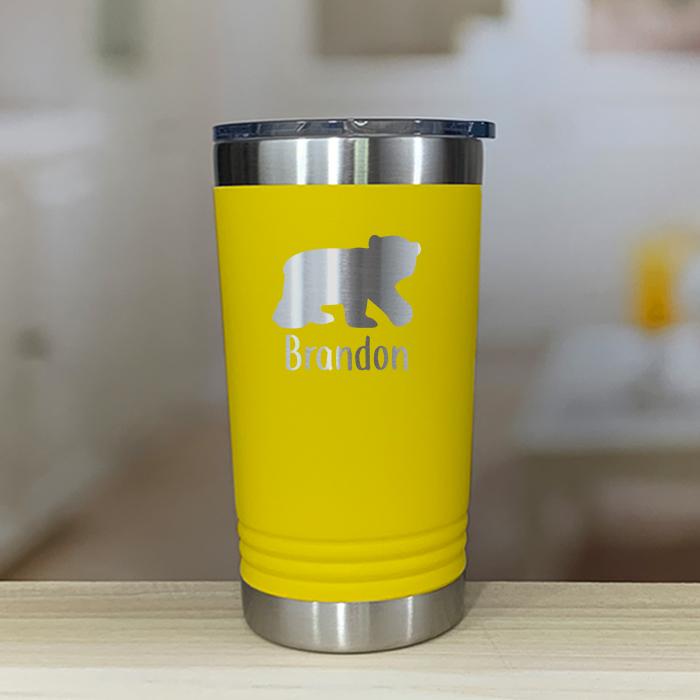 Personalized Bear Kids Engraved Tumbler