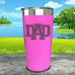 Dad Engraved Tumbler Tumbler ZLAZER 20oz Tumbler Pink 