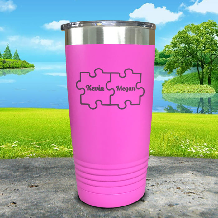 Puzzle Piece Personalized Engraved Tumbler