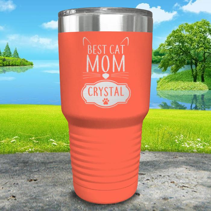 Best Cat Mom Personalized Engraved Tumbler