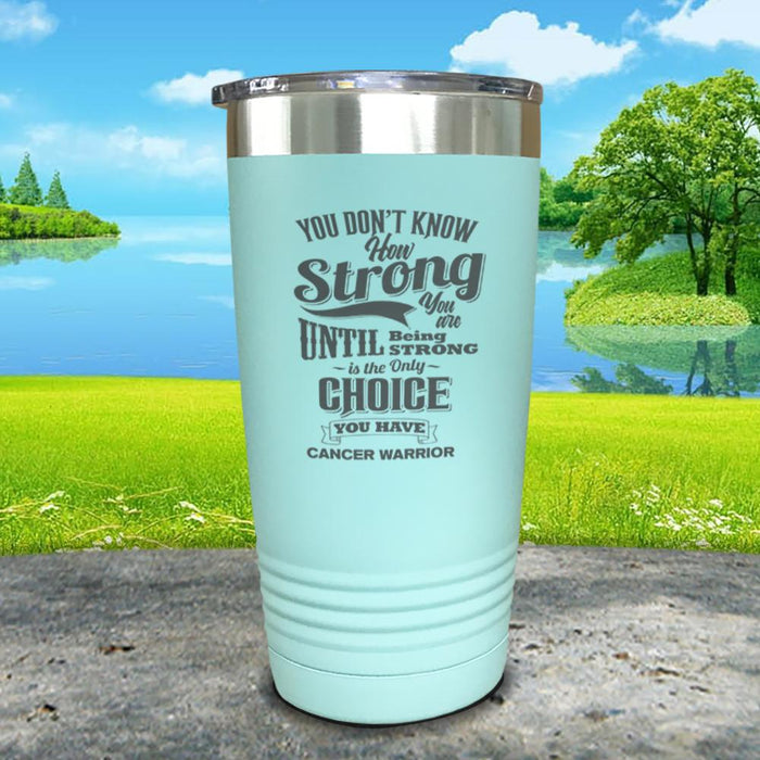 Cancer Warrior Engraved Tumbler