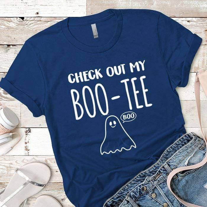 Check Out My Boo-Tee Premium Tees T-Shirts CustomCat Royal X-Small 