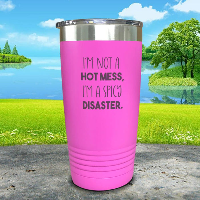 Hot Mess Spicy Disaster Engraved Tumbler