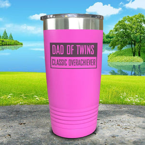 Dad Of Twins Engraved Tumbler