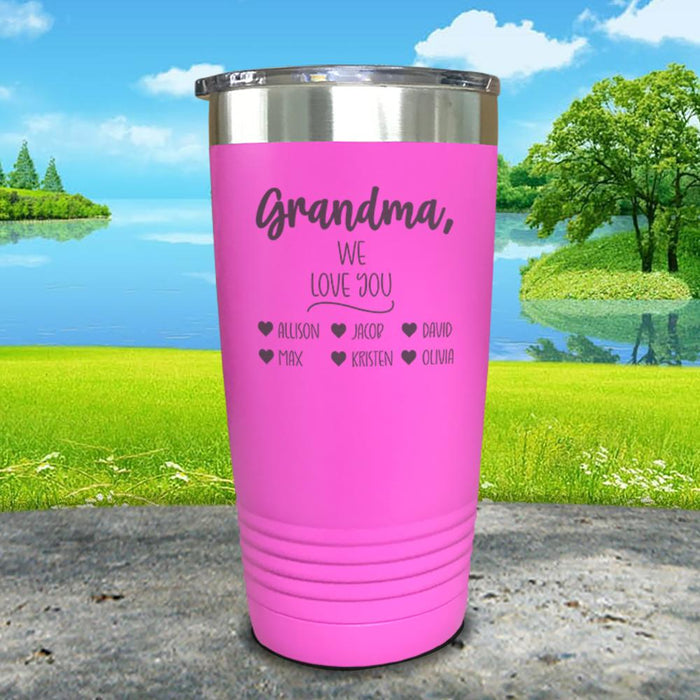 Personalized Grandparents We Love You Engraved Tumbler