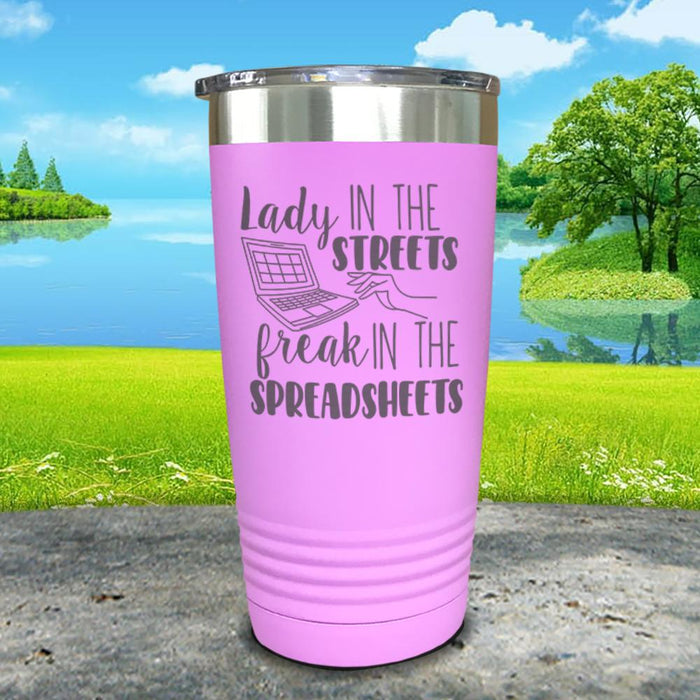 Lady in the Streets - Freak in the Spreadsheets Engraved Tumbler