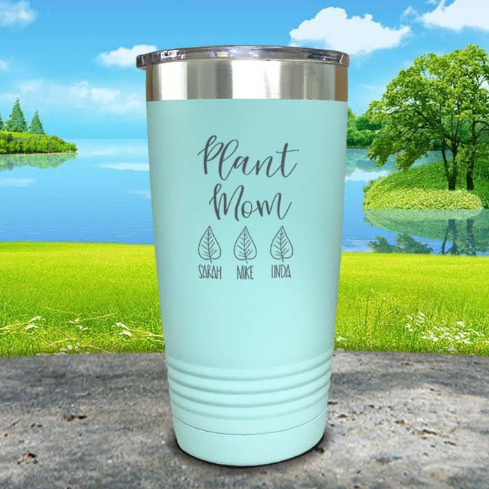 Personalized Plant Mom Engraved Tumbler