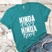 Kinda Classy Kinda Hood Premium Tees T-Shirts CustomCat Tahiti Blue X-Small 