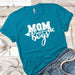 Mom Of The Boys Premium Tees T-Shirts CustomCat Turquoise X-Small 