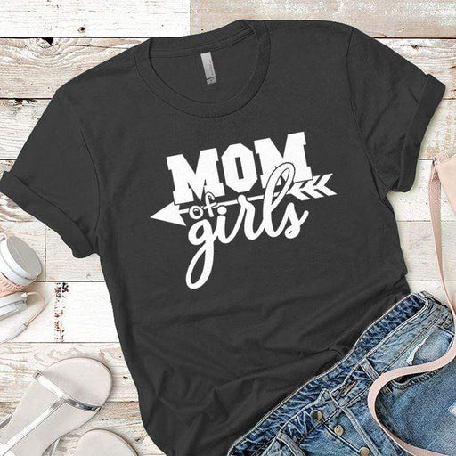 Mom Of The Girls Premium Tees T-Shirts CustomCat Heavy Metal X-Small 