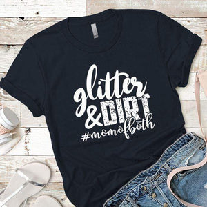 Glitter And Dirt Premium Tees T-Shirts CustomCat Midnight Navy X-Small 