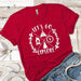 Let's Go Explore 1 Premium Tees T-Shirts CustomCat Red X-Small 