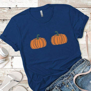 2 Pumpkins Premium Tees T-Shirts CustomCat Royal X-Small 