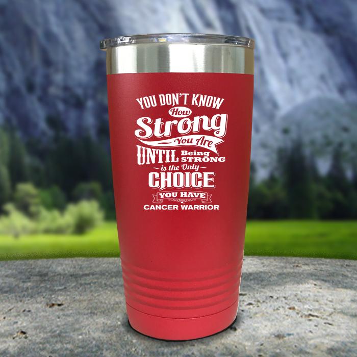 Cancer Warrior Color Printed Tumblers