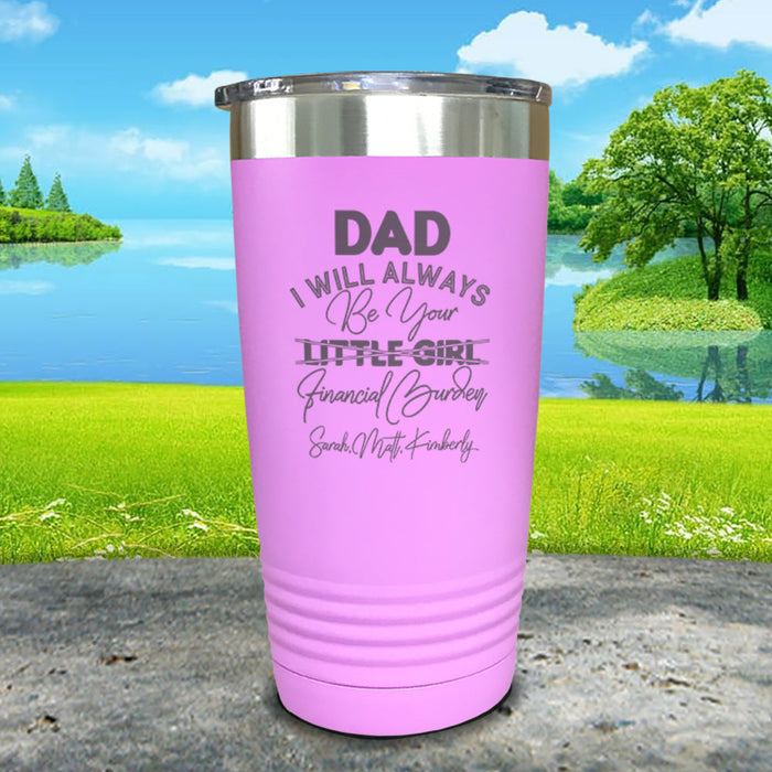 Dad Financial Burden Personalized Engraved Tumbler