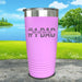 #1 Dad (CUSTOM) With Child's Name Engraved Tumbler Tumbler ZLAZER 20oz Tumbler Lavender 