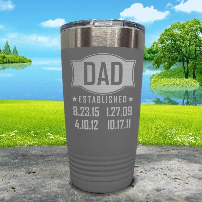 Dad Est 2023 Personalize Name and Year Engraved Tumbler – basekreations