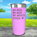 My Neck My Back Anxiety Attack Engraved Tumbler Tumbler ZLAZER 20oz Tumbler Lavender 