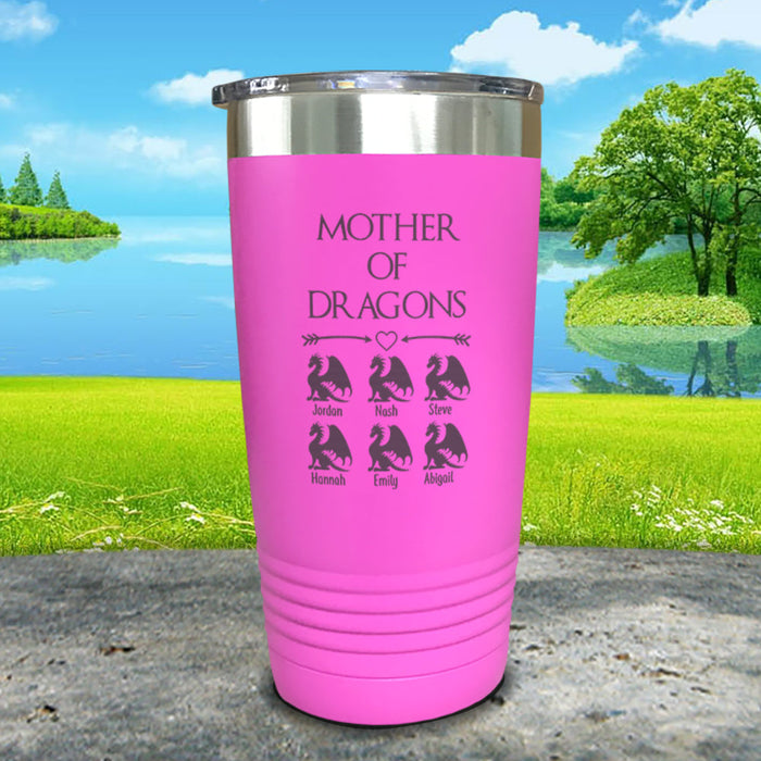 Mother Of Dragons (CUSTOM) With Kid's Name Engraved Tumblers