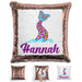 Mermaid Tail Personalized Magic Sequin Pillow Pillow GLAM Rose Gold 