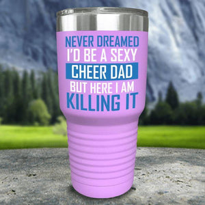 Cheer Dad Color Printed Tumblers Tumbler Nocturnal Coatings 30oz Tumbler Lavender 