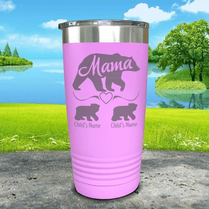 Mama Bear Personalized Wine Tumbler - 4 Colors