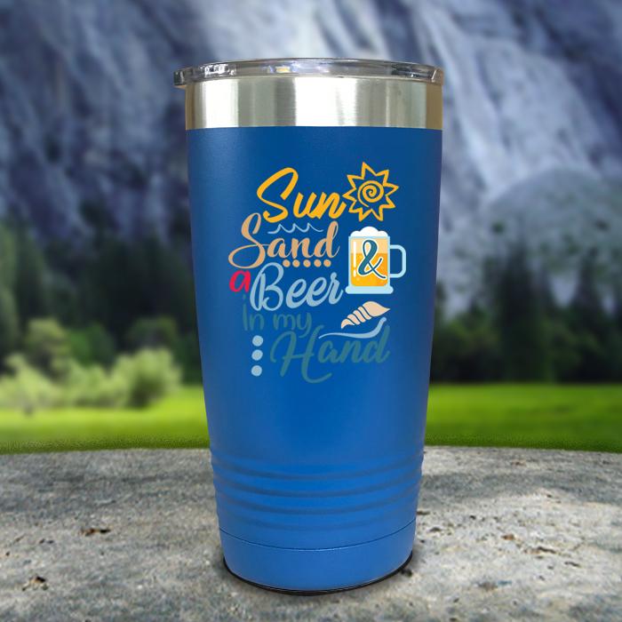 Sun Sand And Drink In My Hand – Engraved Stainless Steel Tumbler, Stainless  Cup, Vacation Tumbler – 3C Etching LTD