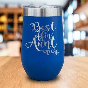 Best Effin Aunt Engraved Wine Tumbler