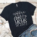 Coffee Cool Moms Premium Tees T-Shirts CustomCat Midnight Navy X-Small 