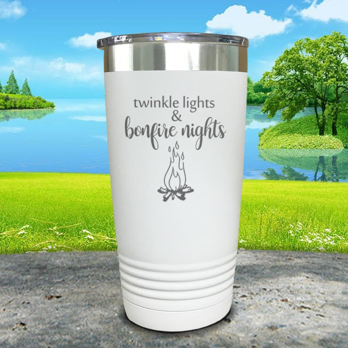 Twinkle Lights & Bonfire Nights Engraved Tumbler