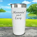 Mommin Aint Easy Engraved Tumbler Tumbler ZLAZER 20oz Tumbler White 