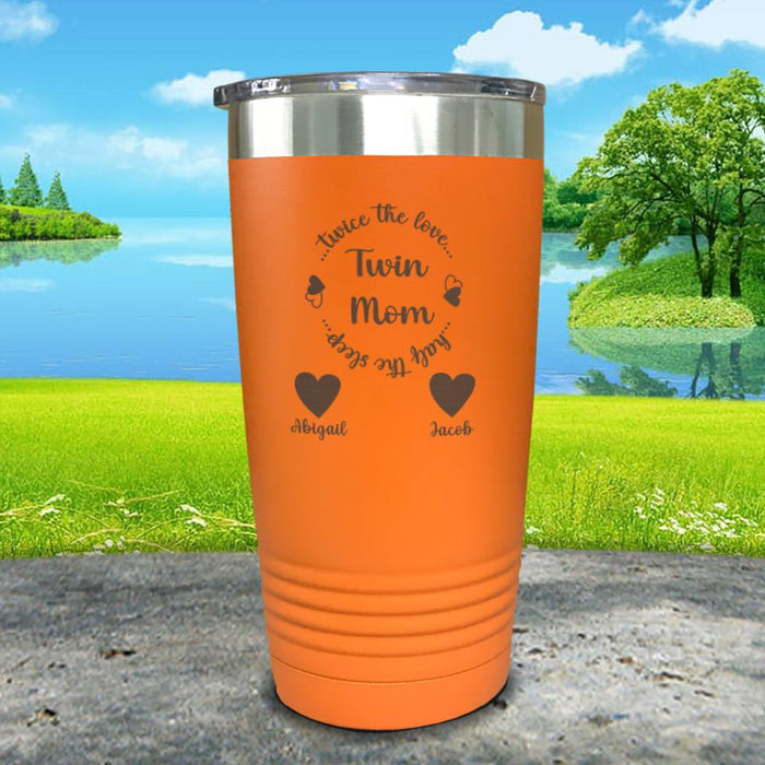 Twin Mom Personalized Engraved Tumbler