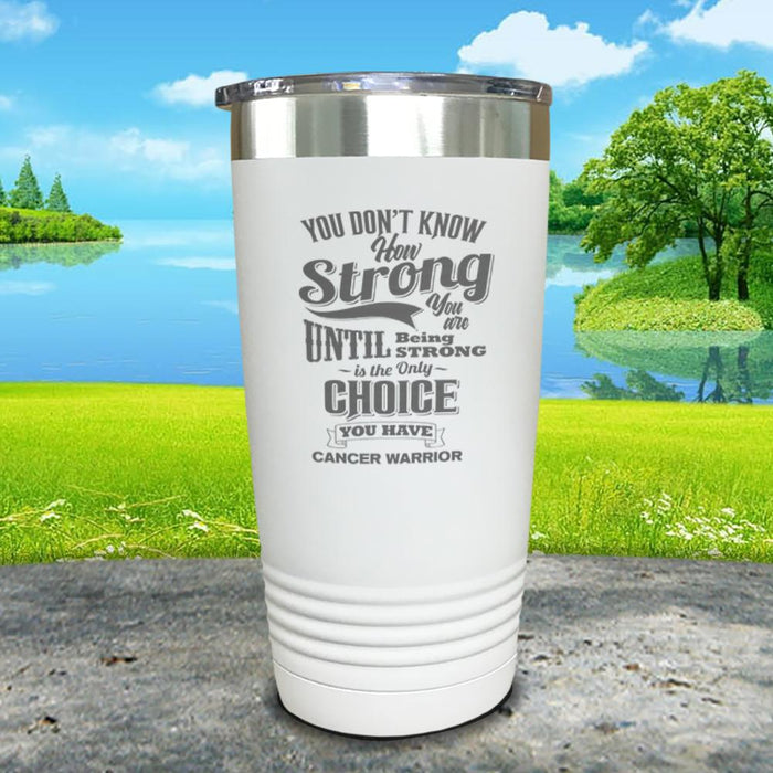 Cancer Warrior Engraved Tumbler