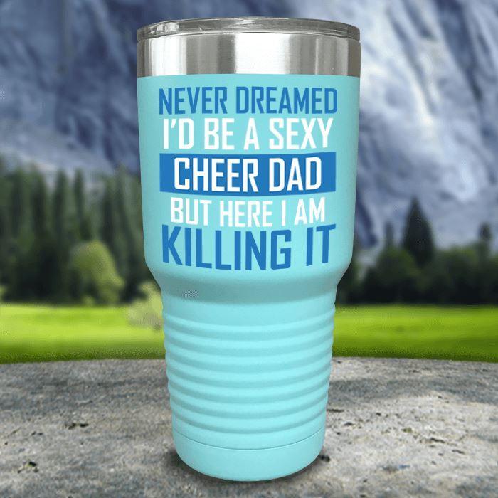 Cheer Dad Color Printed Tumblers Tumbler Nocturnal Coatings 30oz Tumbler Mint 