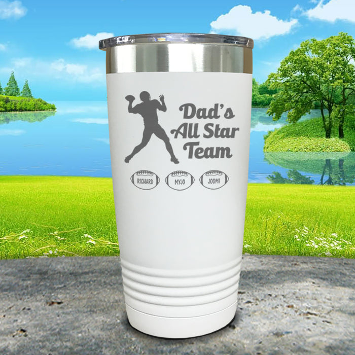 Football Dad's All Star Team CUSTOM Engraved Tumbler