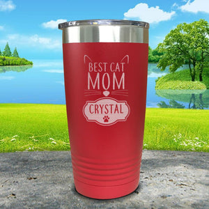 Best Cat Mom Personalized Engraved Tumbler