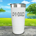 #1 Dad (CUSTOM) With Child's Name Engraved Tumbler Tumbler ZLAZER 20oz Tumbler White 