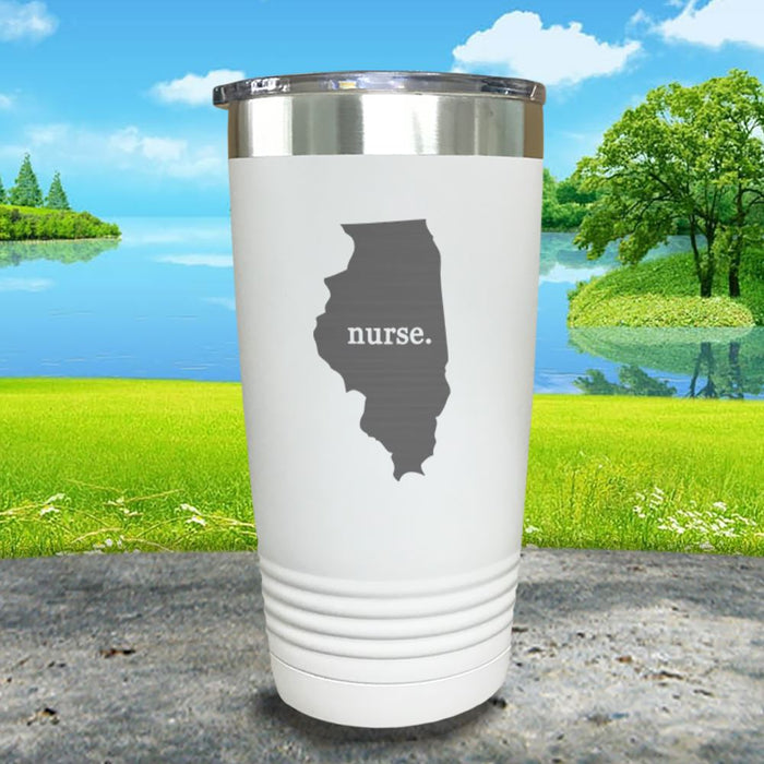 Nurse Illinois Premium Laser Engraved Tumbler