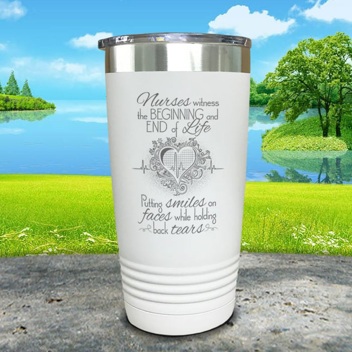 Nurses Witness The Beginning And End Engraved Tumbler