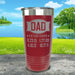 Dad Established CUSTOM Dates Engraved Tumblers Tumbler ZLAZER 20oz Tumbler Maroon 