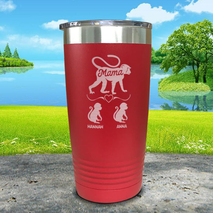 Mama Monkey Personalized Engraved Tumbler