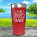 World's Best Dad Engraved Tumbler Tumbler ZLAZER 20oz Tumbler Red 