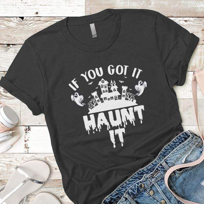 Haunt it Premium Tees T-Shirts CustomCat Heavy Metal X-Small 