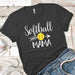 Softball Mama Premium Tees T-Shirts CustomCat Heavy Metal X-Small 